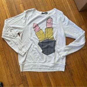 WILDFOX Shirt, Lipstick, Size XS